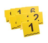 Alipis Marqueurs en Plastique Jaune des Preuves Médico-légales D'identification Échelle, pour Documentation Précise et Utilisation Portable en Scènes de Crime