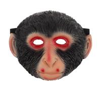 Alipis Masque de singe animal d'Halloween, masques décoratifs complets, accessoires de déguisement pour fête d'Halloween, mascarade, spectacle, cosplay, noir