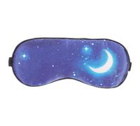 Alipis Masque de Sommeil en Soie Naturelle Imprimée Étoilée, Compressif et Ajustable, Thérapie Froid Chaud, Léger et Confortable, Maison Voyages, Masque Oculaire pour Femmes