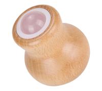 Alipis Massage Visage Jade et Bois Outil Anti-poches et Relaxation Musculaire Roller de Soin des Yeux et Du Cou Compact et Facile à Tenir pour Voyage et Usage Quotidien