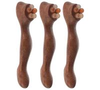 Alipis Masseur Oculaire Portable en Bois de Santal 3pcs Léger pour Soulager la Tension Stylo de Massage D'acupuncture Élégant pour Spa et Bureau