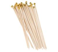 Alipis Mât de Drapeau Portatif 50 Pièces en Bois, Robuste, Khaki | Drapeau Décoratif ou National, Usage Événementiel et Ambiance Festive, Lot de 50 Bâtons