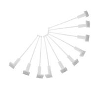 Alipis Mâts de Drapeau Robustes en Plastique Blanc UV Résistants pour Voiture, Lot de 10 Pièces, Légers et Adaptés pour Fenêtres et Coffres Lors de Défilés ou Fêtes Arrière