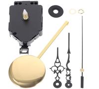 Alipis Mécanisme d'horloge murale kit d'aiguilles d'horloge avec pendulaire noir quartz 1 set plastique pour réparation et remplacement de clock
