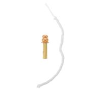 Alipis Mèche de Lampe à Huile Ronde en Coton avec Tête en Alliage et Tube Optimisé, Usage Intérieur pour Lampes à Huile, Flamme Stable et Longue Durée, pour Éclairage D'intérieur