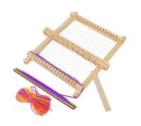 Alipis Métier à Tisser Bois pour Garçon Fille Ans Kit Bricolage Manuel Sûr Éducatif Développement Intellectuel Outil Tricot Main Cadre Tissage Créatif Couleur Aléatoire Couleur Aléatoire