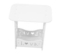 Alipis Mettre La Table Table De Lit Latérale des Stands Chambre à Coucher Mince Petit Fin Nuit Meubles De Décoration Intérieure Meubles De Chambre Coiffeuse en Bois Blanche Planche