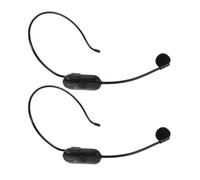 Alipis Micro-casque sans Fil à Double Casque, Audio Synchronisé | Léger et Confortable, Transmission Stable, Microphone Omnidirectionnel, Usage Campus et Entretiens, Noir