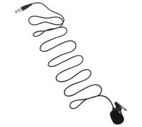 Alipis Microphone Cravate à Pince 3pin XLR Femelle Câble 1,5m Noir Métal | Clip Lavalier Inclus, Système Plug-and-record, pour Acteurs Scène, Réunions et Présentations