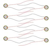 Alipis Micros Piézo à Disque en Laiton de 1.8 Khz 15pcs Facile à Installer pour Guitare Acoustique et -acoustique Accessoire pour Musiciens