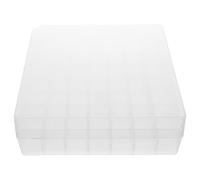 Alipis Mini boîte de rangement pour flacons de 3 ml - Support en plastique transparent à 49 puits pour réfrigérateur - Organiseur d'huiles essentielles - Présentoir pour microtubes - Conteneur