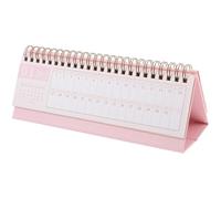 Alipis Mini Calendrier de Bureau Horizontal Compact et Portable pour Organisation Quotidienne Petit Agenda Sous-main Bureau Papier Résistant Décoloration Planificateur Annuel pour École
