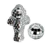 Alipis Mini Figurine De Phoque Disco Argentée Miroir, Boule à Facettes Artisanale, Décoration Maison Rétro, Ornement Table De Fête, Accessoire Salon Et Bureau, Lot Micro-Ornements