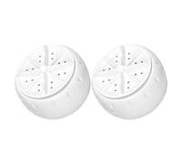 Alipis Mini Machine à Laver Portable 2pcs avec Essoreuse à Linge, Plastique Blanc, Contrôle Intelligent, pour Vêtements et Sous-vêtements en Voyage ou Camping