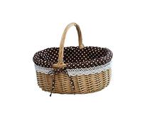 Alipis Mini Plateau D'Herbes Marines Partie Main Couverture Mariage Décoration Fleur Blanc Extérieur Panier Bonbons Primaires Jouet Cosmétiques Saule Rotin