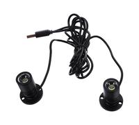 Alipis Mini Projecteur LED USB Noir 1W sans Interrupteur Lumière Blanche Froide 6000K Mini Spots d'Intérieur pour Éclairage sous Meuble et Vitrine Petit Projecteur pour Bijoux et