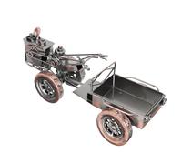 Alipis Mini Tracteur Décoratif en Fer Style Rétro, Ornement de Table