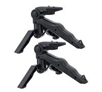 Alipis Mini Trépied pour Appareil Photo et Smartphone 2 Pièces, Support de Caméra de Table Portable, Transformable en Poignée, Léger et Compact, pour Voyage et Diffusion en Direct, Noir