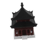 Alipis Miniature Pavilion Model Ancient Chinese Desktop Ornament for Aquarium and Micro Landscape Decorative Classical Building