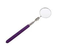 Alipis Miroir D'inspection Rond Télescopique pour Automobile avec Rotation 360 Degrés, Taille Ajustable, Métal Plastique Verre, pour Maintenance et Soudure Véhicule