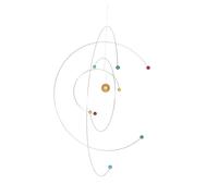 Alipis Mobile Suspendu Atomique Décoratif Nordique Modèle Système Solaire Suspendu Plastique Solide Thème Physique Et Astronomie Adultes Et Garçon Et Filles Décoration Intérieure Chambre Salon