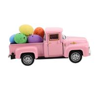 Alipis Modèle Camion Pick Up Rétro Décoration de Bureau et Œufs de Pâques Ornement Artisanal pour Fête et Intérieur