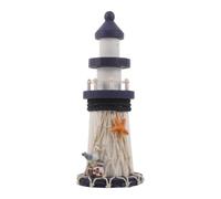 Alipis Modèle Structure Stable de Phare Méditerranéen en Bois avec Décoration Marine et Résistance à l'usure, pour Fête au Style Côtier Maisons de Plage
