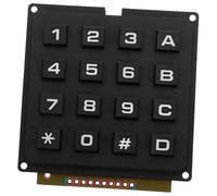 Alipis Module de Clavier Industriel 16 Touches 4x4 Matrice pour Microcontrôleur Professionnel Usage Industriel Couleur Noire Robuste et Fiable