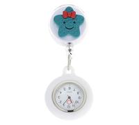 Alipis Montre de Poche à Clip Rétractable Trotteuse, Mouvement Quartz, Silicone Souple, Dimensions 3.74X1.69X0.39In, Adaptée pour Personnel Médical en Service de Pédiatrie