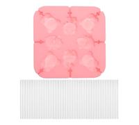 Alipis Moule à Chocolat avec Design Cartoon Adorable en Silicone 8 Cavités Facile à Nettoyer pour Sucettes pour Fêtes et Moments en