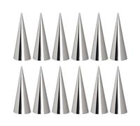 Alipis Moule à Croissants en Acier Inoxydable 430, Lot de 10 Pièces, Réutilisable et Compatible Lave-vaisselle, Forme Conique Spirale pour Pâtisserie et Fabrication Beurre