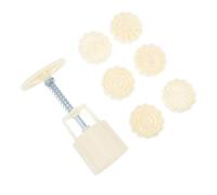Alipis Moule à Gâteau Lune Forme Fleur de Rose Presse à Main Beige pour Pâtisserie DIY Moule Biscuit Croissant Lune