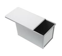 Alipis Moule à Rectangulaire Antiadhésif avec Couvercle Amovible Boîte de Rangement pour Toast Pan de Cuisson Réutilisable pour Pains Carrés et Sandwiches Portable