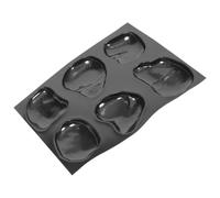 Alipis Moule de Pavage Galet Noir en Plastique 6 Pièces pour Jardin