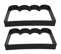 Alipis Moule pour Bordure de Jardin en PVC Réutilisable Technologie de Libération Rapide, Lot de 2 Pièces pour Création de Chemins Piétonniers DIY sur Pelouse
