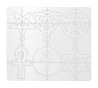 Alipis Moule Silicone Décoratif Étoile à Cinq Branches pour Création de Bijoux DIY Moule Résine Époxy pour Artisanat et Accessoires Personnalisés