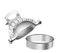 Alipis Moules à Raviolis en Acier Inoxydable 304, Presse pour Pâte à Raviolis 2 Pièces, Outil pour Emballage sous Pression, la Cuisine Familiale, Préparation de Dumplings et Empanadas