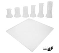 Alipis Moules en Silicone pour Échiquier DIY Moule de Pièce D’Échecs 3D Flexible et Réutilisable Grand Format pour Moulage en Résine Création Personnalisée de Jeux D’Échecs Artisanaux