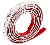 Alipis Moulure Adhésive Autocollante Flexible 2 Pcs 1 M PVC Blanche Argentée Garniture Souple à Peler et Coller pour Bordure Murale Encadrement Miroir Décoration Plafond et Carrelage