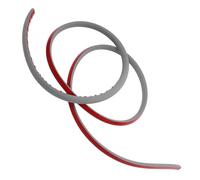 Alipis Moulure Adhésive Murale en PVC Rigide 2M Profilé D’Angle Gris pour Salle de Bain Joint D’Étanchéité Anti-Éclaboussures Bande D’Angle Autocollante Carrelage