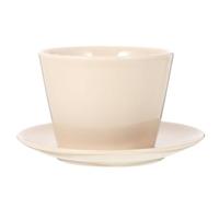 Alipis Mug avec Céramique et 150ml Cuillère Soucoupe Café | Thé ou Chocolat Chaud, Base Plate Stable, Usage Bureau et Maison, Lignes Simples et Faciles à Nettoyer