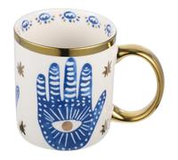 Alipis Mug Céramique Multifonction avec Œil Protecteur Tasse à Base Plate Antidérapante pour Café Thé et Boissons Chaudes Maison