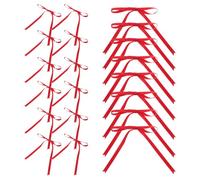 Alipis Nœud Décoratif à Longue Queue 100 Pièces en Polyester Rouge | Maintient Sa Forme, Finition Soignée, Usage Mariage et Faveurs de Fête, Style Élégant
