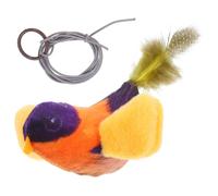 Alipis Oiseau Réaliste pour Chaton, Son Chant, Aile Suspendue | Kitty Medvala Chat, Polyester, Usage Intérieur, Divertissement Autonome, pour Chats et Jeu Interactif