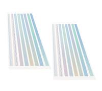 Alipis Onglets de Lecture Adhésifs Pet Transparents, Bandes Longues Dégradé Bleu, Autocollants Marque-pages pour Annotation et Indexation, 2 Jeux pour Bureau, École et Maison