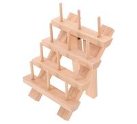 Alipis Organisateur de Fil Bois Pliable Axes pour Cuir Support Bobines Vide pour Couture et Broderie Gestion des Fils pour Projets DIY Cuir