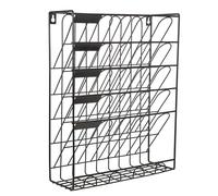 Alipis Organisateur Mural Bureau Noir Vertical Trieur de Courrier Stable et Élégant pour Documents et Magazines