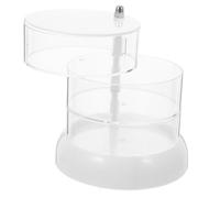 Alipis Organisateur Rotatif Acrylique Présentoir De Figurines Boîte De Rangement Transparent Support Affichage Rotatif Organisateur De Bureau Boîte De