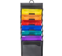 Alipis Organiseur Mural Porte-Documents Extensible 13 Compartiments en Plastique Multicolore pour Bureau, École et Maison, Dossier de Classement Suspendu Pratique et Gain de Place