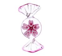 Alipis Ornement Artisanal en Verre Coloré Rouge, Décoration De Bureau Élégante, Bonbon Décoratif Fait Main, Décoration Intérieure Maison, Accessoire Bureau Charmant, Pièce Unique en Verre Soufflé